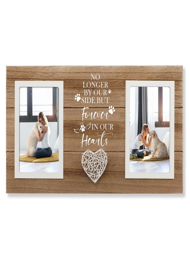 Aremdys Loss of Dog Sympathy Gift, Pet Memorial Frame in Memory of Dog Pet Remembrance Memorial Gifts for Dogs Cats, Dogs Picture Frame of Double 4×6 Photo for Pet Lover - Image 1